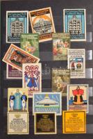 1912-1913 Gyönyörű szép külföldi levélzáró gyűjtemény (316db) berakóban / Collection of poster stamp...