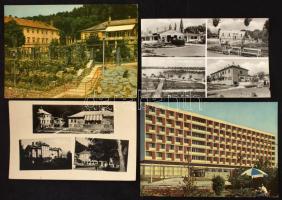 Hajdúszoboszló és Parádfűrdő, 5-600 db modern városképes lap, kisalakúak is