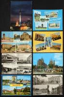 800-900 db modern NDK városképes lap