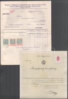 ca 1860-1900 12 db magyar és német okmánybélyeges okmány