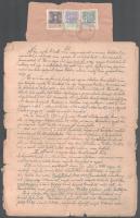 ca 1860-1900 12 db magyar és német okmánybélyeges okmány