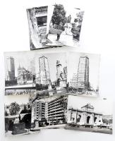 cca 1970/80, 24 darab fotó Madrid épületeiről, 18x13 cm