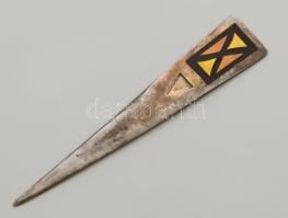 Mexikói ezüst (Ag) levélbontó kés, jelzett, h: 17 cm, bruttó 31g