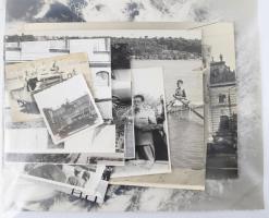 Vegyes fotó tétel, közte járművek, katonai felvonulás, magyar és külföldi helyszínek, stb., összesen kb. 20 db, vegyes méretben és állapotban, 29x24 cm-ig