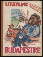 [Tábori Kornél] Öreg Medve: Utazzunk Budapestre. Tányértalpú koma újabb kalandjai. Mühlbeck Károly rajzaival. Bp., 1934, Singer és Wolfner, 152 p. Kiadói illusztrált félvászon-kötés, kissé viseltes borítóval, az elülső szennylapon sérüléssel.