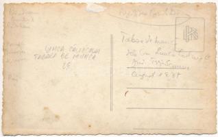 1937 Farkasvágó, Lunca Calnicului; munkatábor, sportolók / labor camp, sport. photo (gyűrődések / cr...