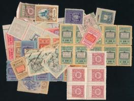 ca 1926-1930 Forgalmi adóbélyeg összeállítás postatiszta összefüggésekben