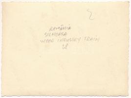 1938 Silhoasa, forest industry, industrial railway, train. photo (non PC) (11,5 x 8,5 cm)