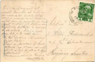 1910 Komárno, Komárna (Kromeríz); Skola, Hostinec, byvaly pivovar, Obchod / school, inn (used to be ...