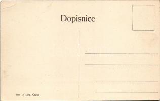 Cáslav, general view with synagogue, Lebmann's restaurant. Edit. J. Levy (EB)