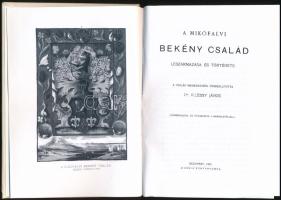 Illéssy János: A mikófalvi Bekény család leszármazása és története. Összeáll.: - - . Bp., 2012, Hist...