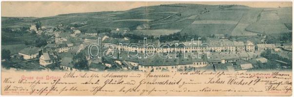 Brezová nad Svitavou, Brüsau; 2-tiled folding panoramacard. Verlag von Josef Ripa (EK)