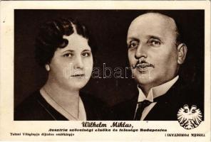 1937 Wilhelm Miklas, Ausztria szövetségi elnöke és felesége Budapesten. Tolnai Világlapja / Wilhelm Miklas, President of Austria from 1928 until the Anschluss to Nazi Germany in 1938, and his wife visiting Budapest (EB)
