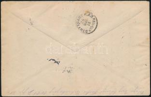 Postgebiet 1918 Ajánlott levél 20 db bélyeggel / Registered cover "MITAU" - Stuttgart