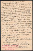 1933 Díjjegyes levelezőlap díjkiegészítéssel / PS-card with additional franking