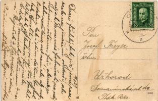 1929 Egbell, Gbely; Kálvárie, Mlyn brt. Pilárik, Námestí, Kostelní ulice / Kálvária, Pilárik testvér...