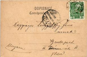 1908 Rímov, Rimau; calvary, square. V. Stanek (small tear)