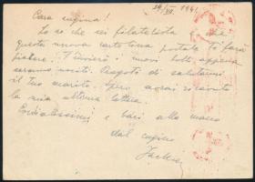 1941 Cenzúrázott díjkiegészített díjjegyes levelezőlap / Censored PS-card with additional franking