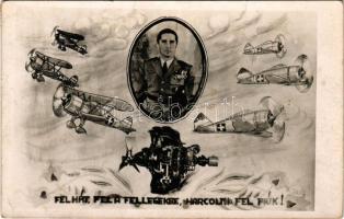 1942 'Fel hát, fel a fellegekbe, harcolni fel, fiúk!' Horthy István, katonai repülő / István Horthy, military aircraft (EK)