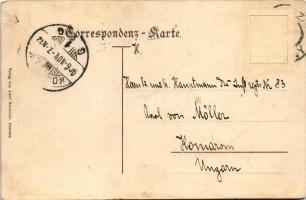 1906 Dobrany, Dobrzan; multi-view postcard with railway station (r)