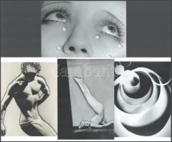 Man Ray (1890-1976) amerikai fotóművész, a dadaizmus és a szürrealizmus egyik meghatározó művészének alkotásai, 4 db modern nagyítás, jelzés nélkül, 15x10 cm és 10x15 cm