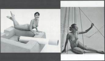 cca 1957 Glass Zoltán (1902-1982) magyar - angol fotóművész felvételei, 2 db modern nagyítás, jelzés nélkül, 15x21 cm és 21x15 cm