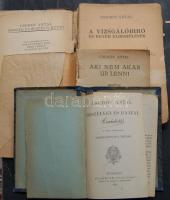 1899-1927 3db Csehov Antal könyv, mint az Összes elbeszélő művei, Beszélyei és rajzai illetve Aki nem akar Úr lenni, elég sérült állapotban, Budapesten kiadva