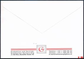 2003 Asztalitenisz világbajnokság osztrák FDC a világbajnok, Werner Schlager aláírásával