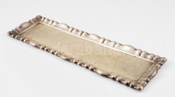 Ezüst (Ag) tálca, jelzett, 36x11,5 cm, 319g