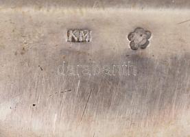 Ezüst (Ag) tálca, jelzett, 36x11,5 cm, 319g