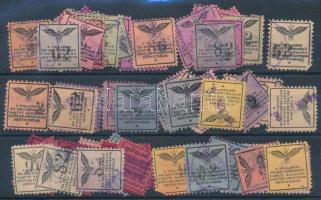 ca 1930 A Villamos és Helyiérdekű Vasúti alkalmazottak Országos Szövetségének tagsági bélyegei nagy összeállítás