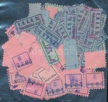 ca 1930 VHAOSZ = Villamos és HÉV Alkalmazottak Országos Szövetsége tagsági bélyegek, segélybélyegek, temetkezési bélyegek