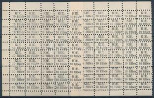 ca 1930 KIE 10 f 2 db ívtöredék