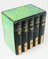 Hóman-Szekfű: Magyar történet I-V. Reprint kiadás! Bp., 1990, Maecenas. Kiadói félbőrkötésben (műbőr), kísérő tanulmánnyal, kiadói védőtokban, jó állapotban.