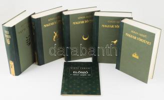 Hóman-Szekfű: Magyar történet I-V. Reprint kiadás! Bp., 1990, Maecenas. Kiadói félbőrkötésben (műbőr...