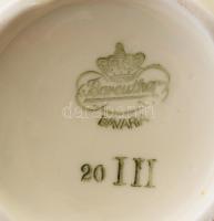 1937-1945 Bavaria Bareuther 12 személyes kávés készlet, jelzett, kopással, teljes