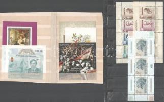 10 klf sor + 10 db blokk + 50 db önálló bélyeg, 2 közepes berakólap minden oldalán