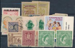 Vegyes illetékbélyeg és parafilatélia összeállítás