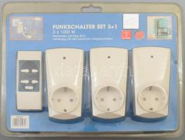 Távirányítható dugalj készlet eredeti dobozában, leírással