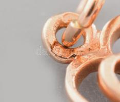 Arany (Au) függő, ametiszt berakással, 14k, jelzett, bruttó 1g