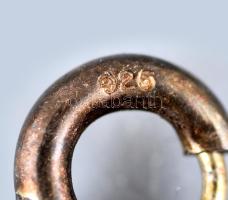 Ezüst (Ag) karkötő édesvízi gyöngyökkel, jelzett, h: 17 cm, tokban