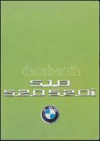 cca 1975 BMW 518, 520, 520i autókat bemutató prospektus, színes fotókkal illusztrált, német nyelvű