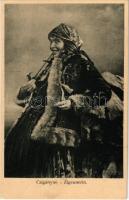 Cigány nő. Moravetz és Weisz (Temesvár) kiadása / Zigeunerin / Gypsy woman, folklore (EK)