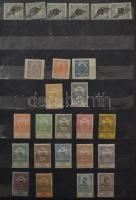 Magyar gyűjtemény maradvány sok jobb kiadással, sorral 2 db A4-es berakóban az 1913-1959 közötti időszakból, szép állapotban. Szinte teljesen postatiszta anyag, 1-2 falcos bélyeg, pecsételt blokk található benne. Legalább negyed milliós katalógus érték!!