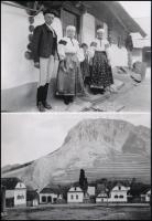 1911 Cholnoky Jenő (1870-1950) földrajztudós, egyetemi tanár felvételei (Erdély, Torockó), 2 db modern nagyítás, jelzés nélkül, 15x21 cm