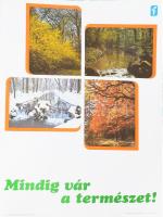 1978 Mindig vár a természet! Plakát, Tömegkommunikációs Osztály, kis lapszéli gyűrődéssel, 68x49 cm