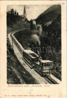 Achensee (Tirol), Zahnradbahn zum Achensee. Robert Harth No. 21. / cog railway, train, locomotive (EK)
