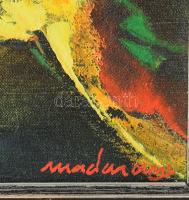 Madarassy György Tamás (1947-): Kompozíció. Olaj, vászon, jelzett, keretben, 35×27 cm