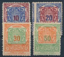 1927 József királyi herceg szanatórium egyesületi segélybélyeg 4 db használatlan bélyeg
