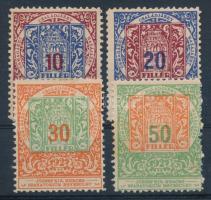 1927 József királyi herceg szanatórium egyesületi segélybélyeg 4 db használatlan bélyeg